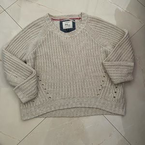 Cotton on beige knit sweater